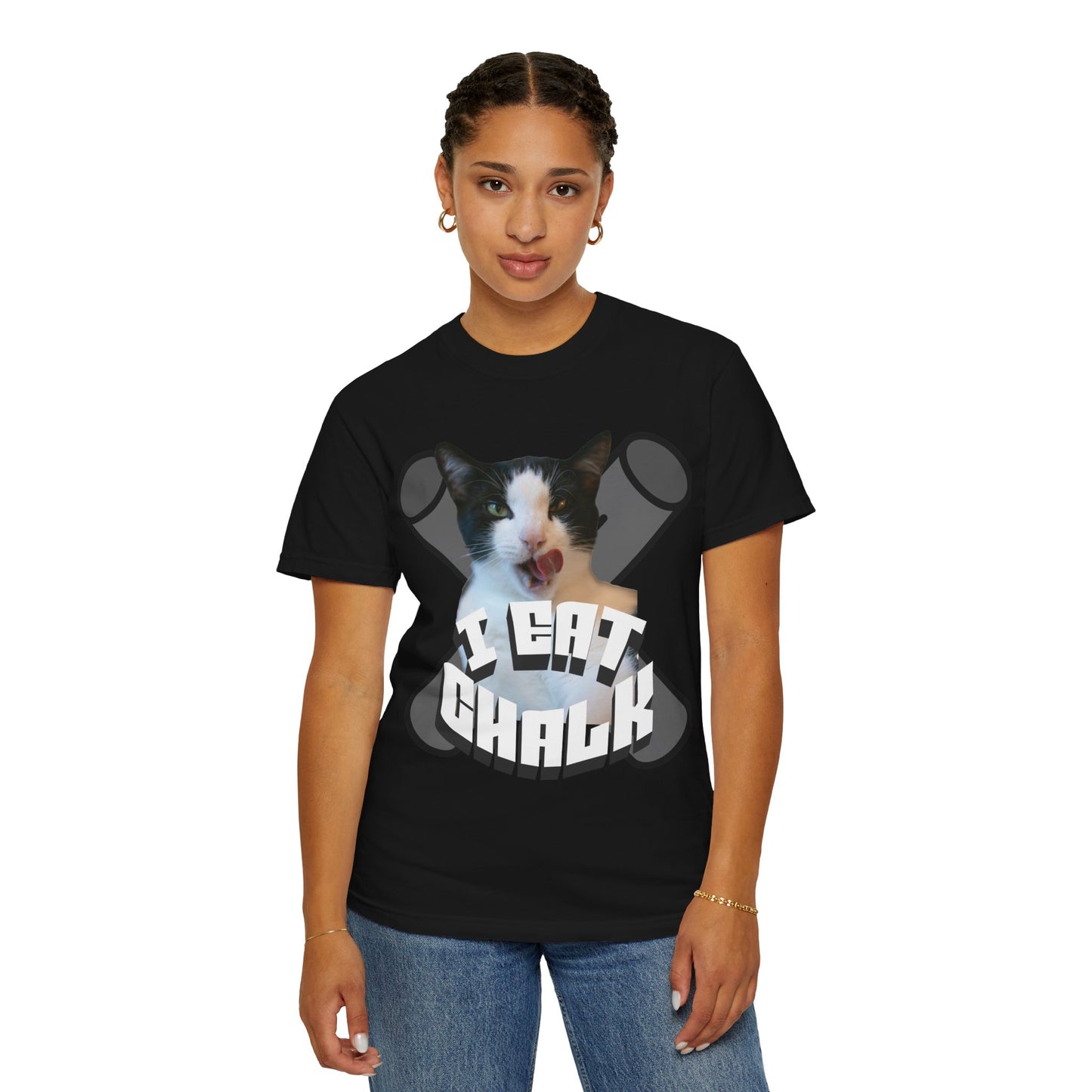 I Eat Chalk Cat T‑Shirt