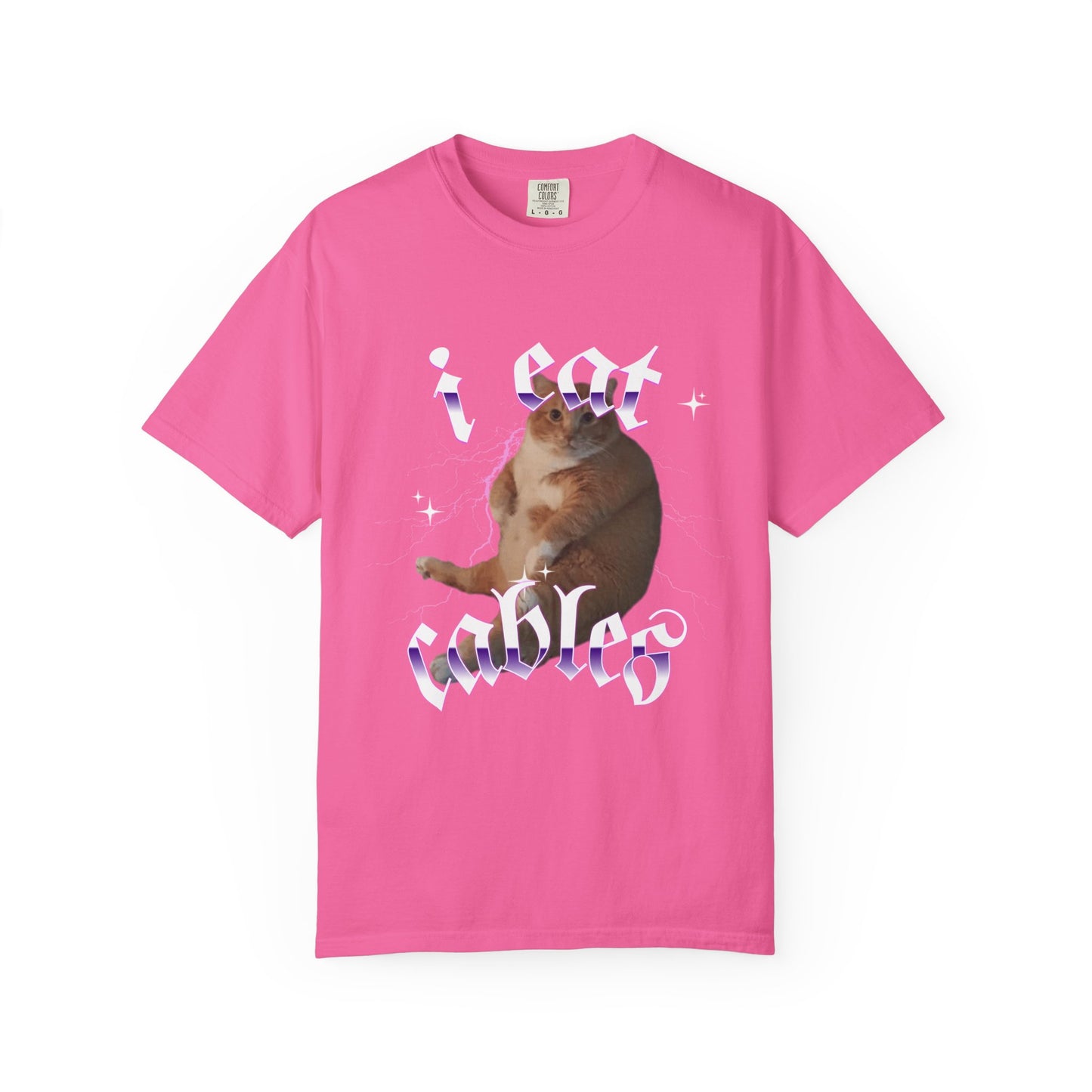 I Eat Cables Cat T‑Shirt