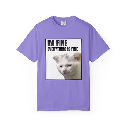 Im Fine Everything Is Fine Cat T‑Shirt