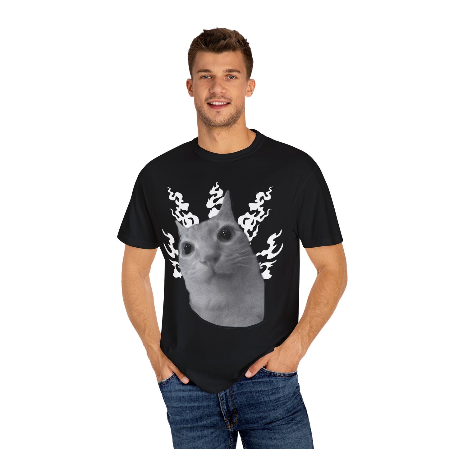 Cat In Flames 2 T‑Shirt