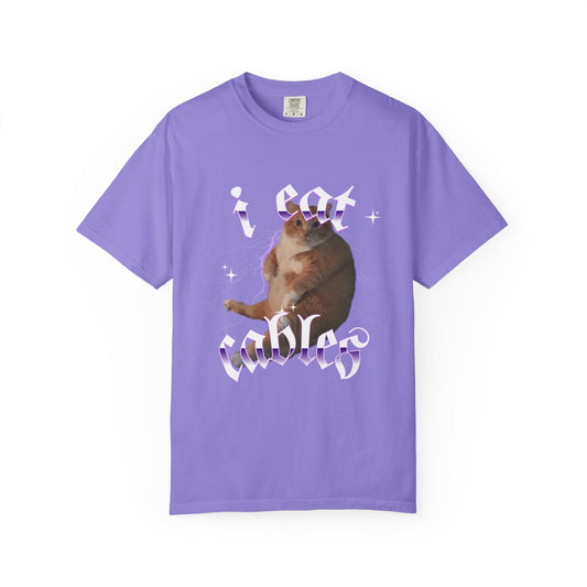 I Eat Cables Cat T‑Shirt