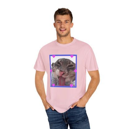 Crazy Framed Cat T‑Shirt