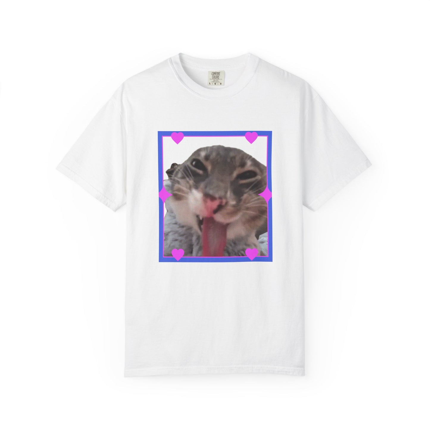Crazy Framed Cat T‑Shirt