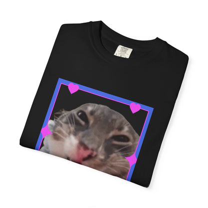 Crazy Framed Cat T‑Shirt