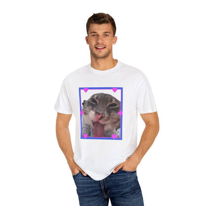 Crazy Framed Cat T‑Shirt
