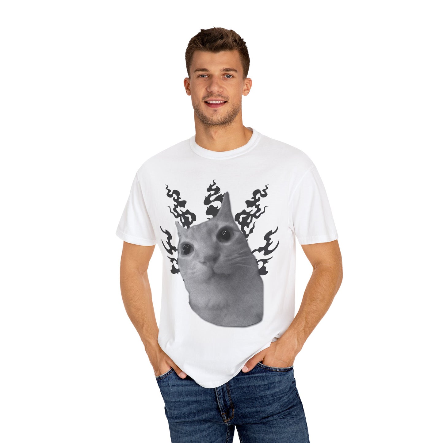 Cat In Flames 2 T‑Shirt