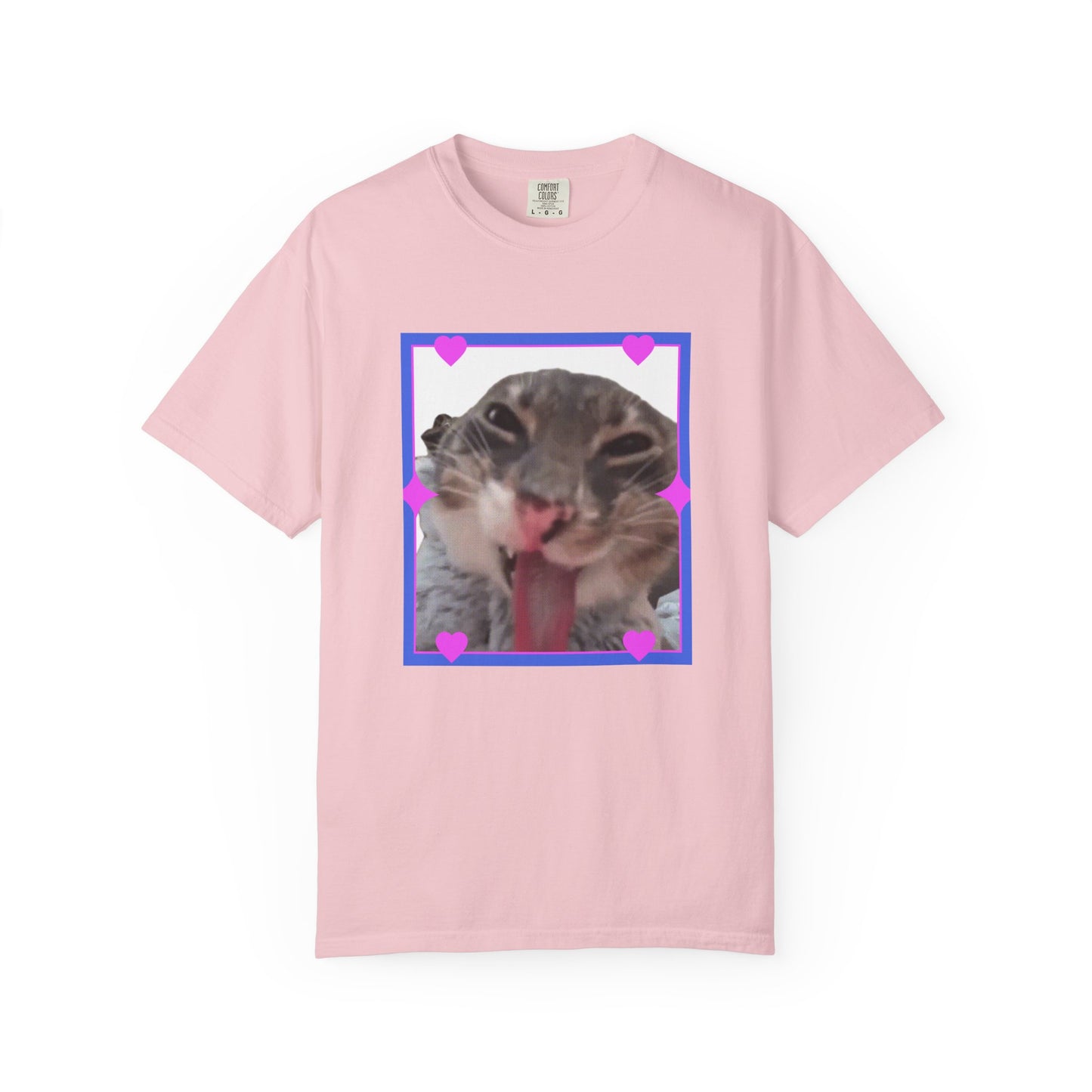 Crazy Framed Cat T‑Shirt