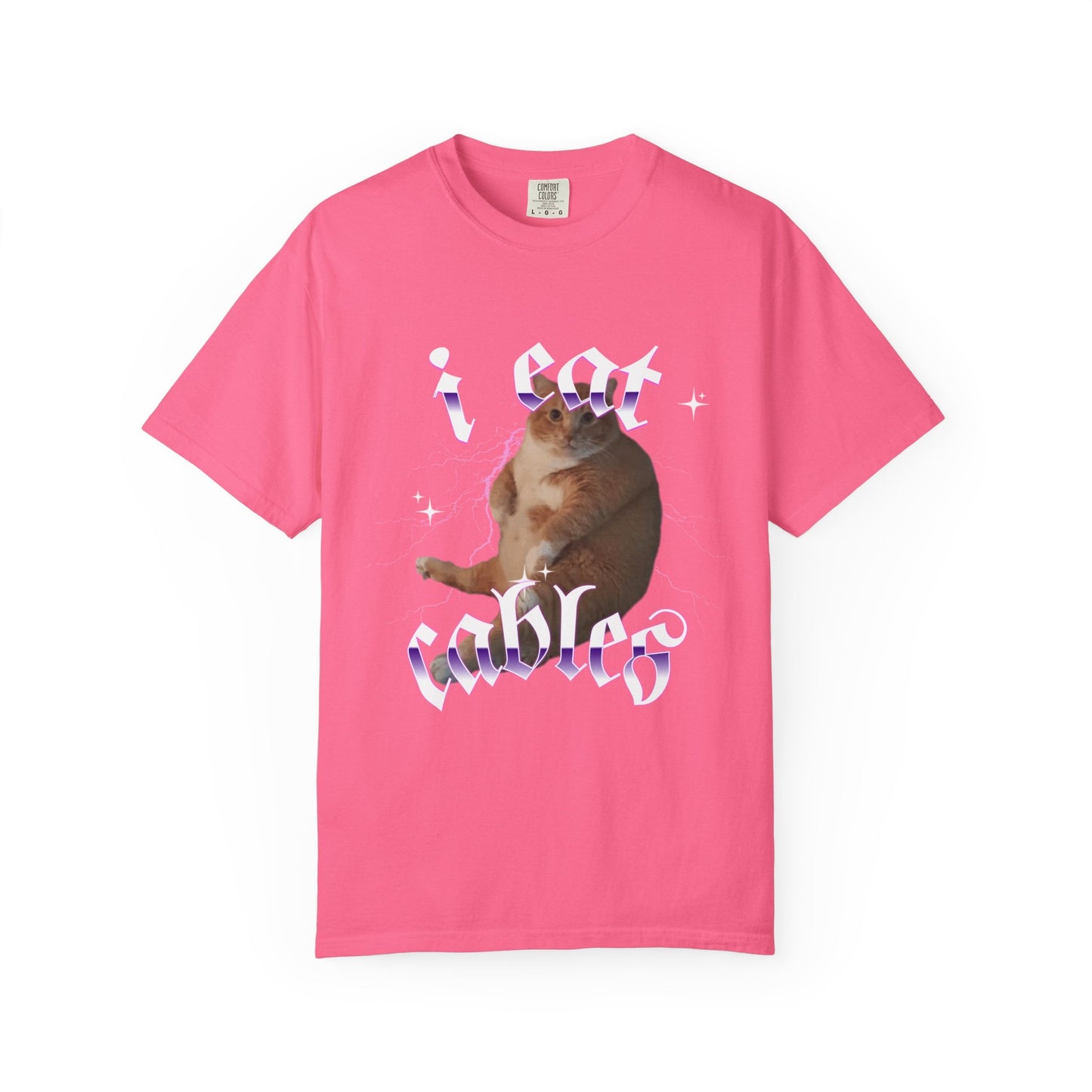 I Eat Cables Cat T‑Shirt