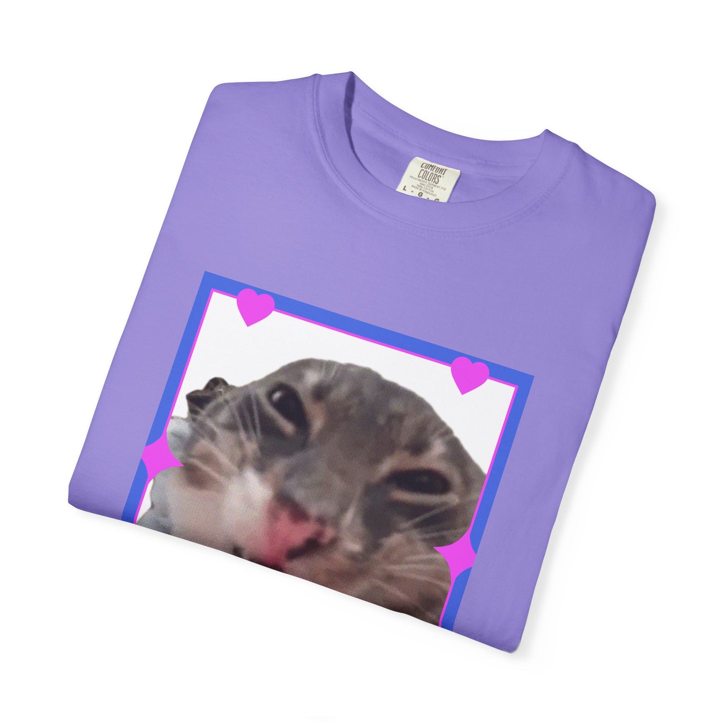 Crazy Framed Cat T‑Shirt