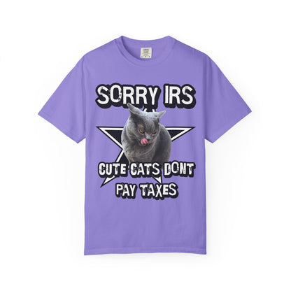 Sorry IRS Cut Cats Dont Pay Taxes T‑Shirt