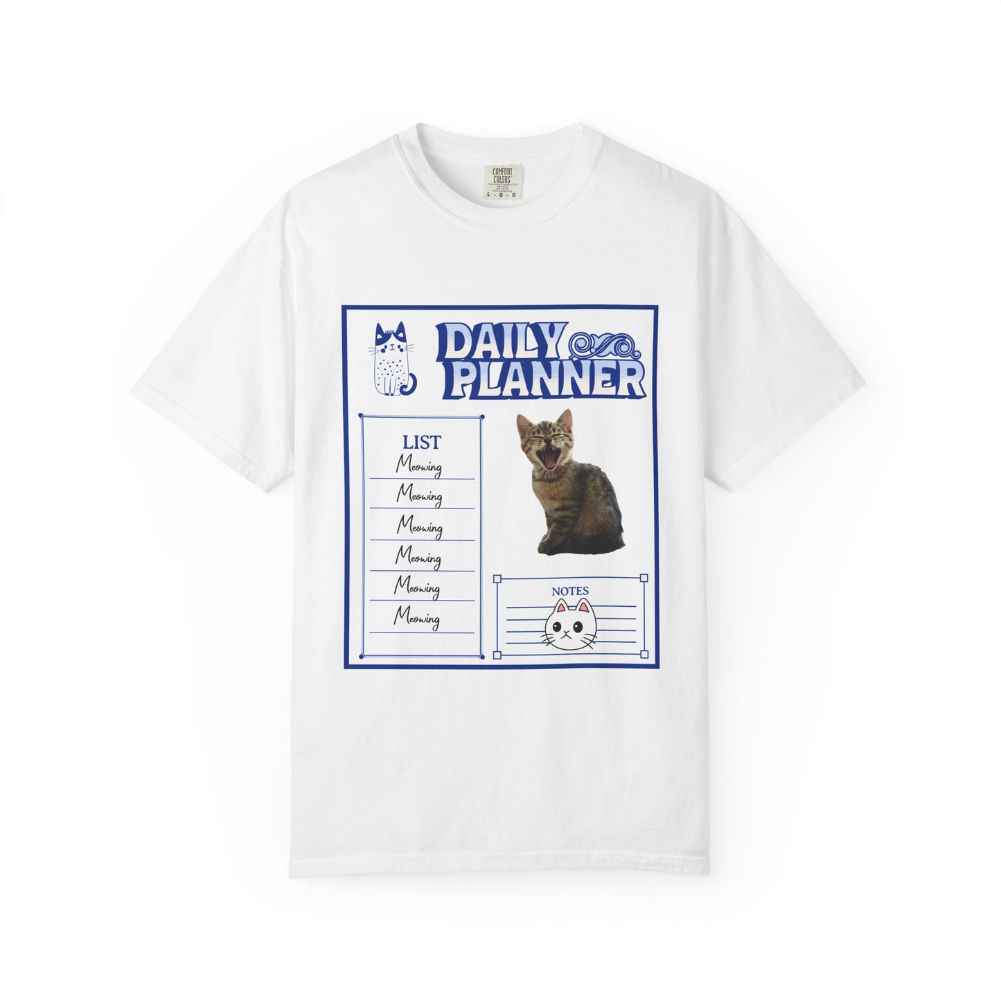 Cat Daily Planner T‑Shirt