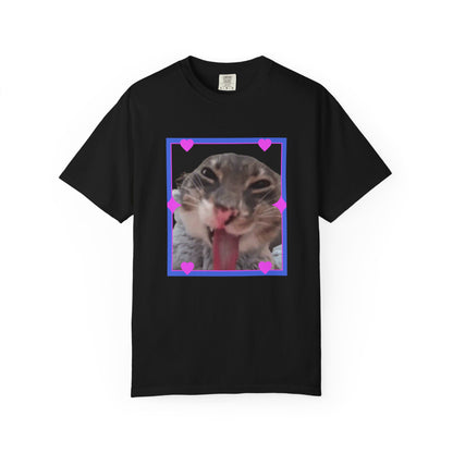 Crazy Framed Cat T‑Shirt