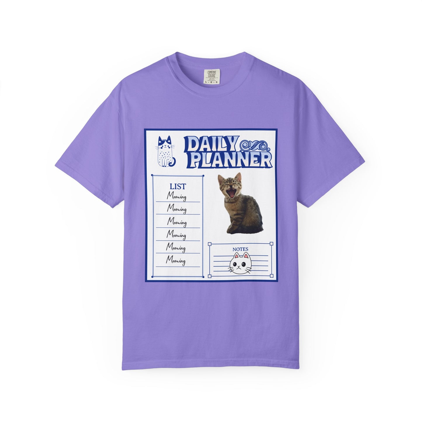 Cat Daily Planner T‑Shirt