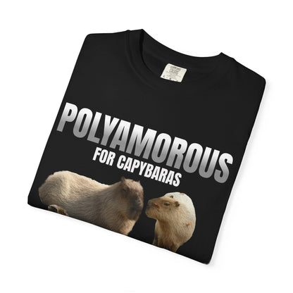 Polyamorous For Capybaras T‑Shirt