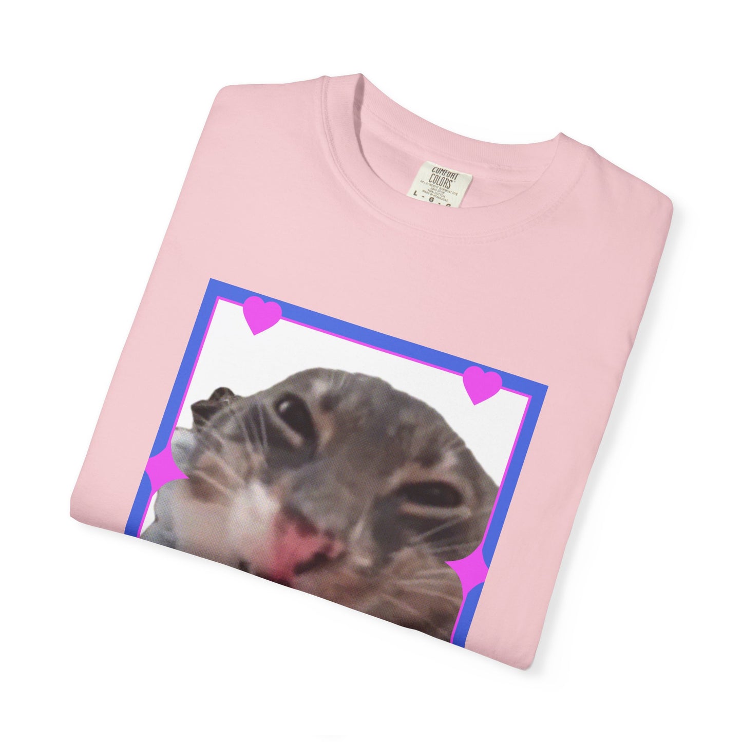 Crazy Framed Cat T‑Shirt