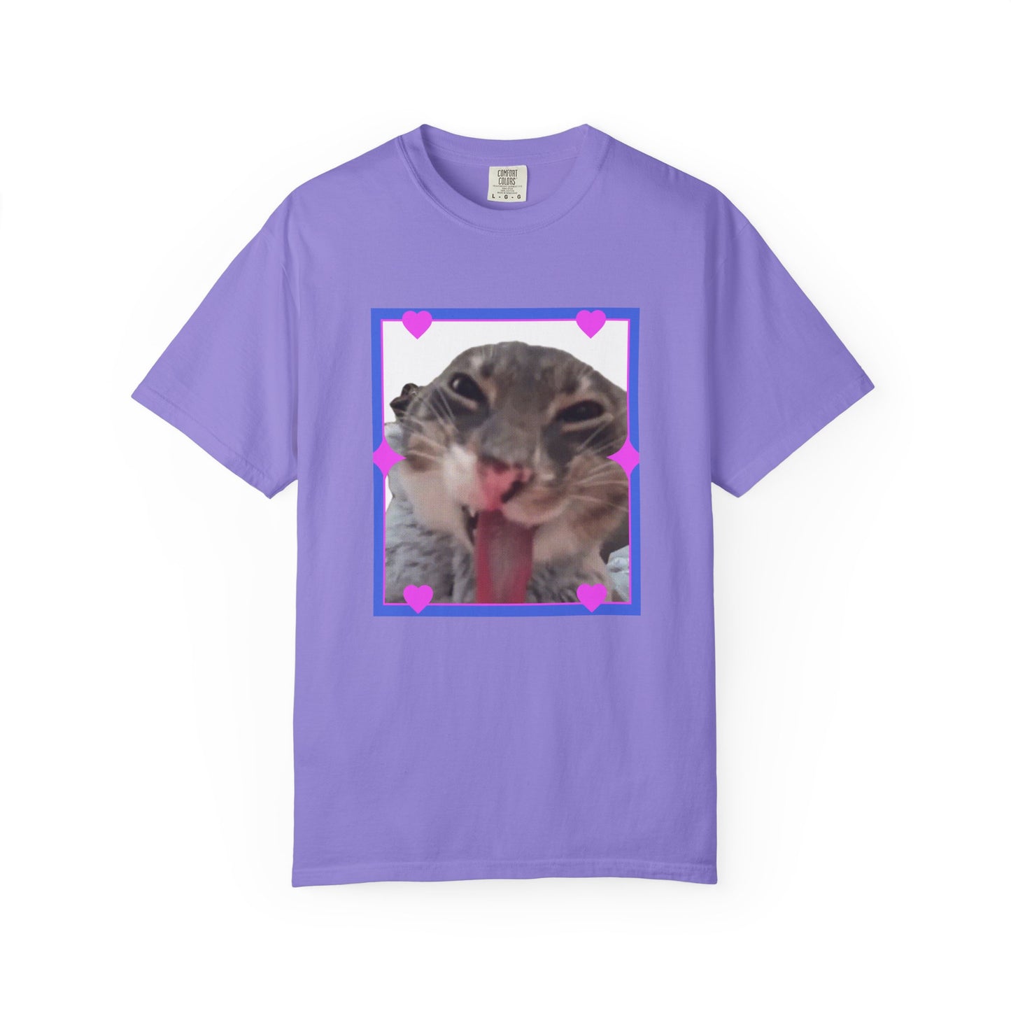 Crazy Framed Cat T‑Shirt