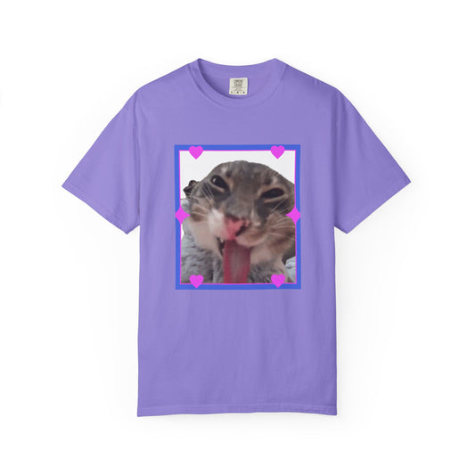 Crazy Framed Cat T‑Shirt