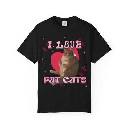 I Love Fat Cats T‑Shirt