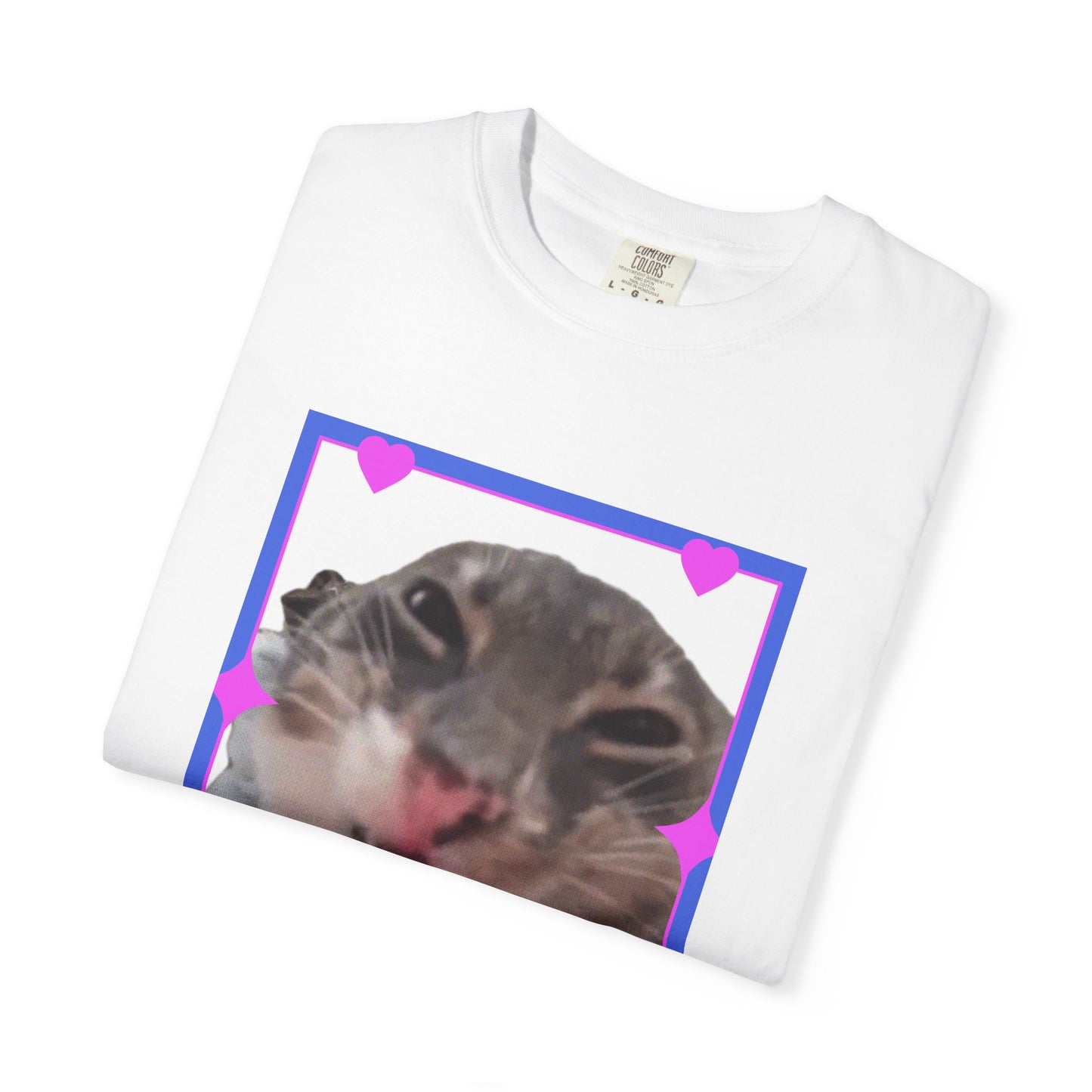 Crazy Framed Cat T‑Shirt