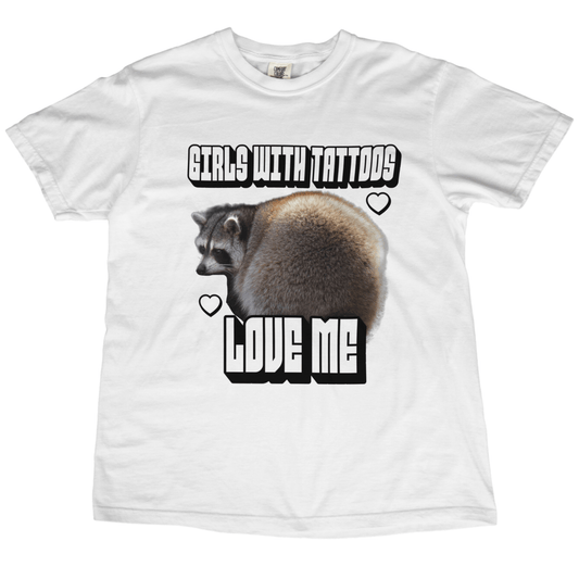Girls With Tattoos Love Me T‑Shirt - Punk For Pickles