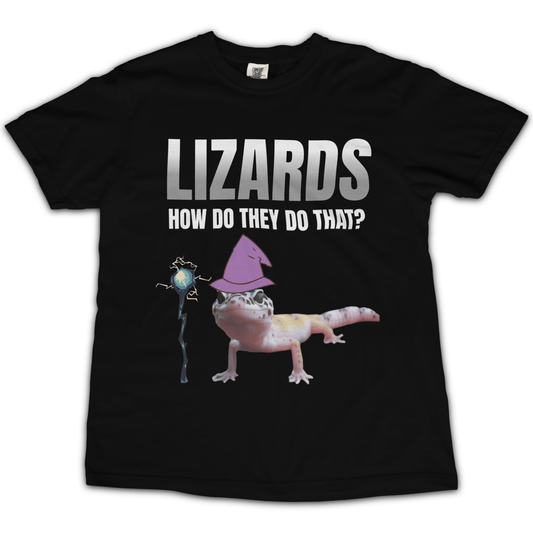 Lizards How Do They Do That T‑Shirt - Punk For Pickles