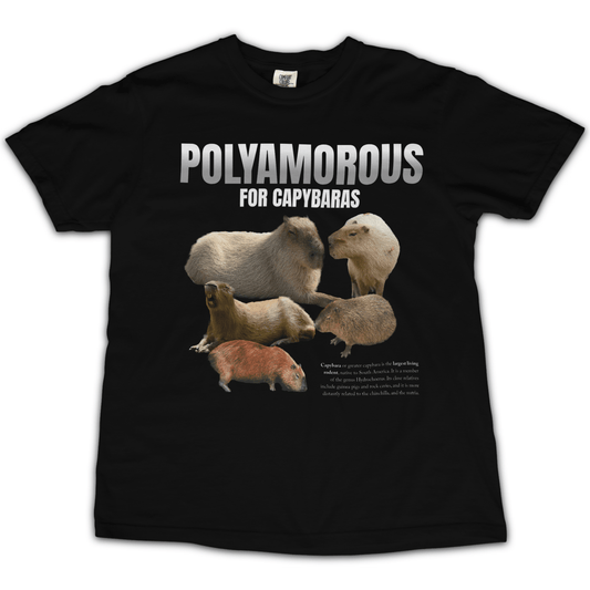 Polyamorous For Capybaras T‑Shirt - Punk For Pickles